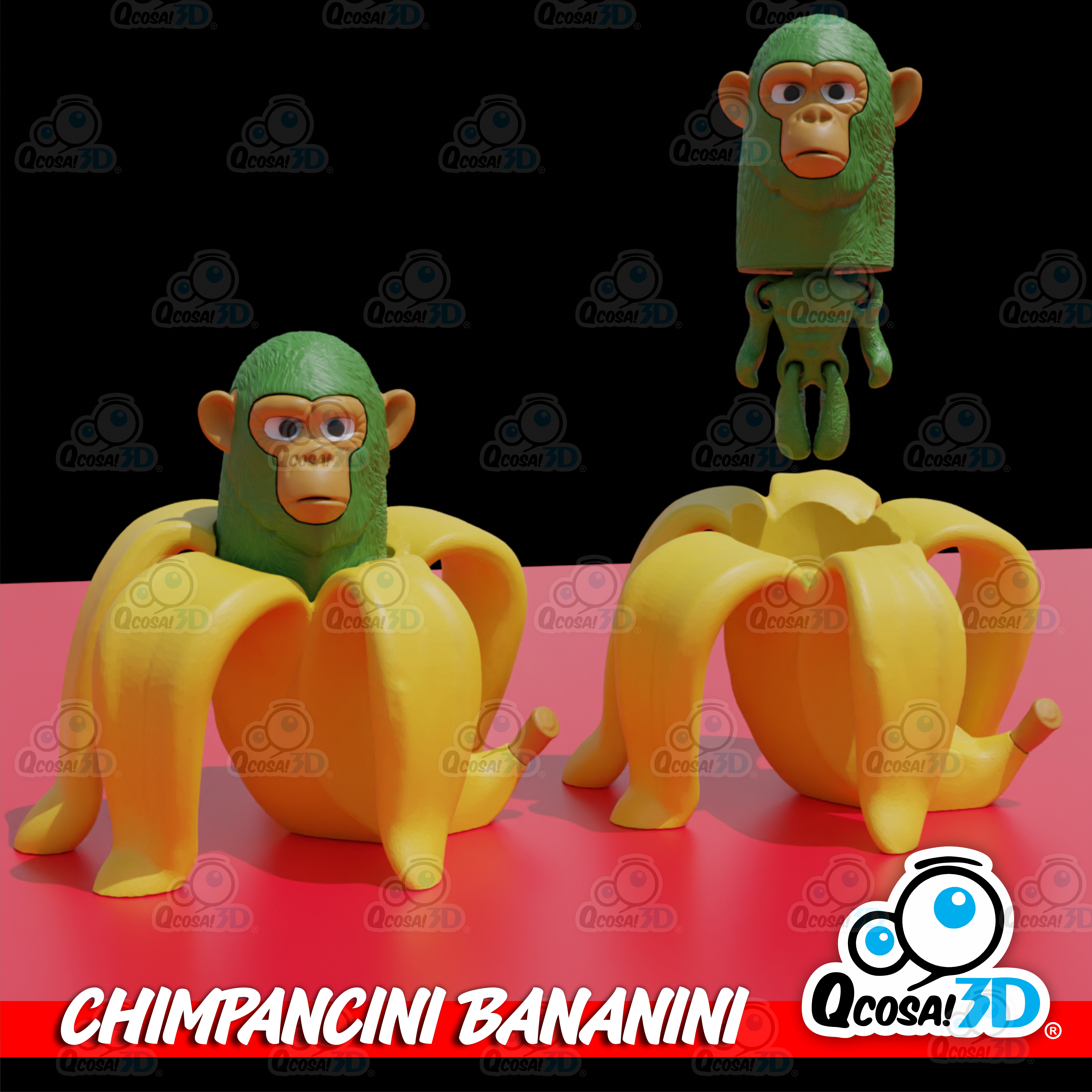 Chimpanzé Bananini Articulado