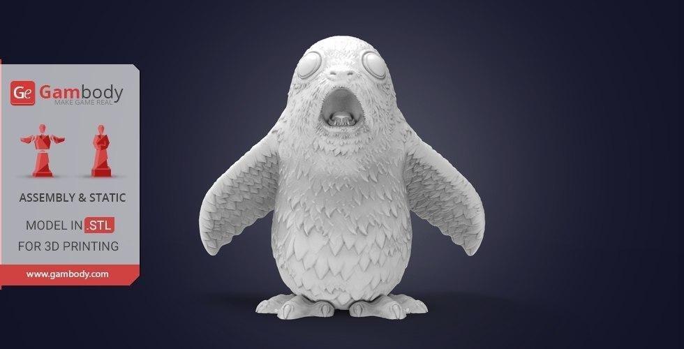Impressed Porg 3D Printing Miniature