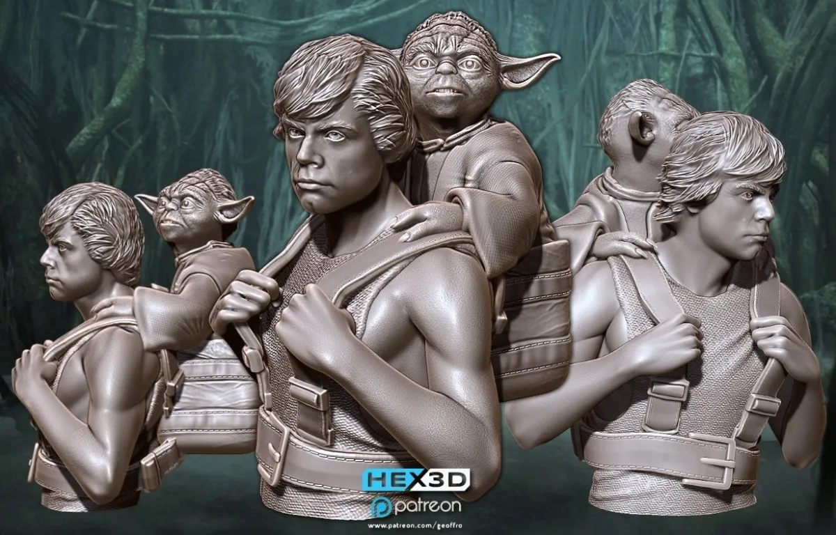 Luke _ Yoda - Hex3D
