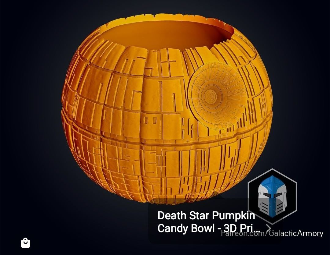 Death Star Pumpkin Candy