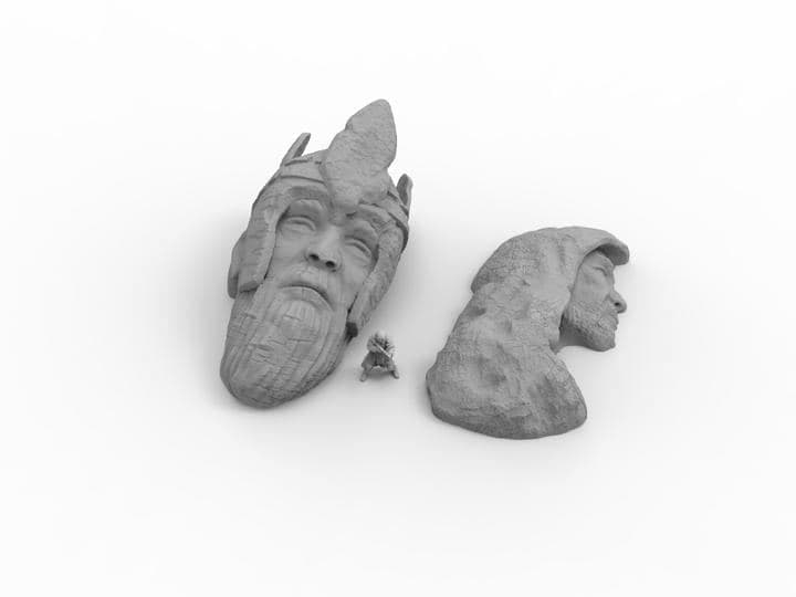 Imperial Terrain - Ancient Ruins Heads