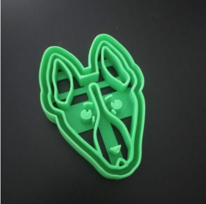 Basenji head cookie cutter