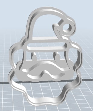 Santa Claus cookie cutter