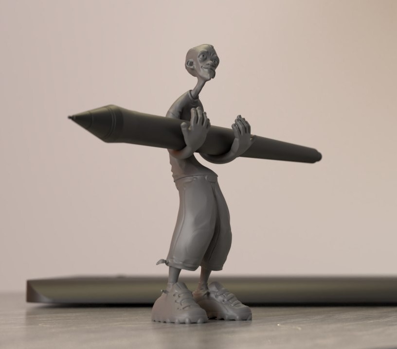 Matt pen holder