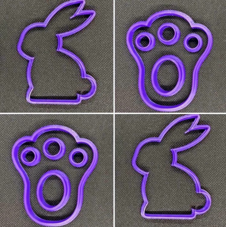 Rabbit cookie cutters