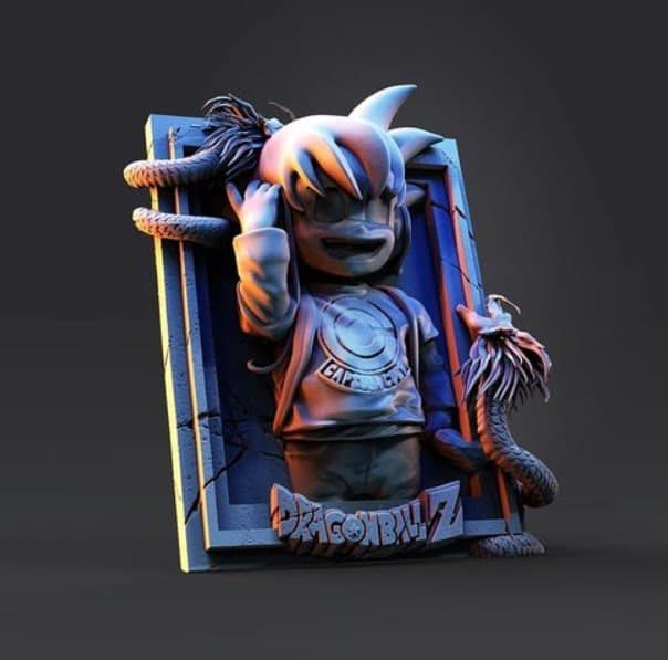Frame Kid Goku