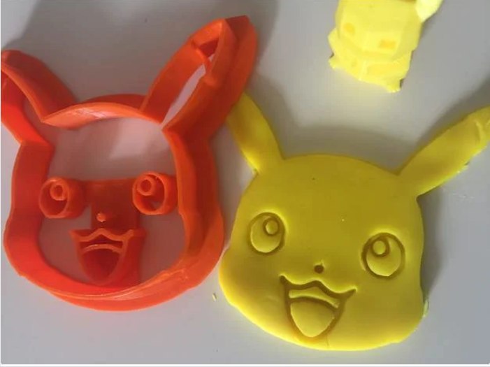 Pikachu head cookie cutter