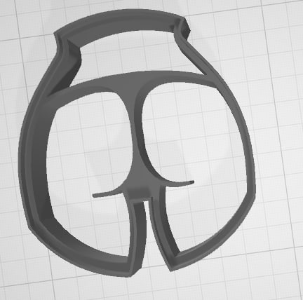 Woman ass cookie cutter