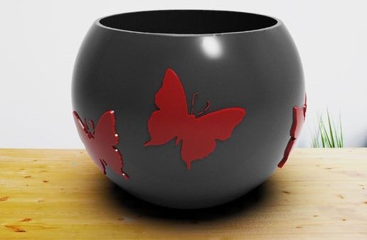 Moth vase