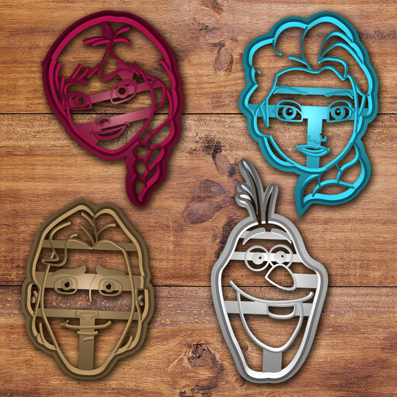 Frozen cookie cutters