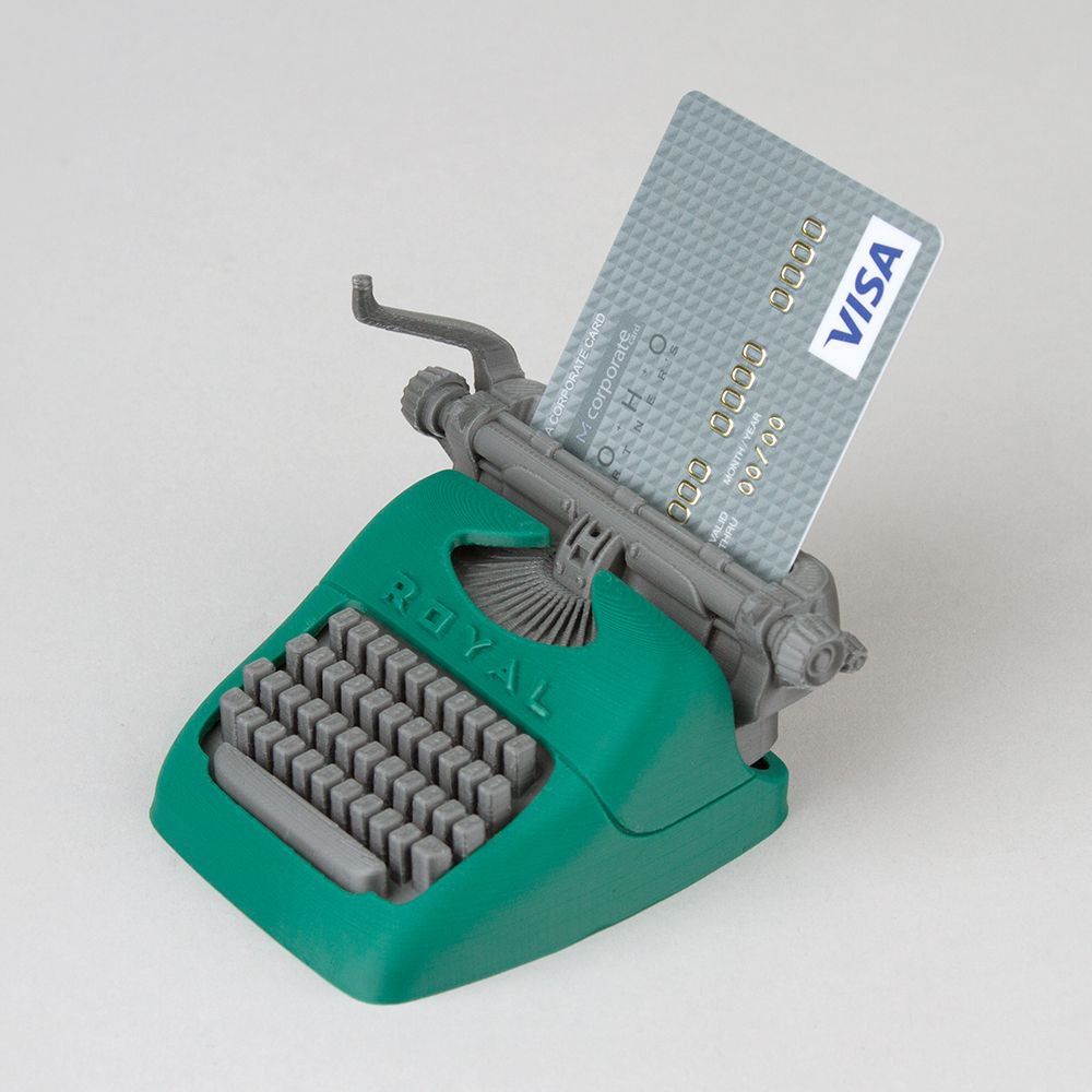 Typewriter Shape Name Card Holder