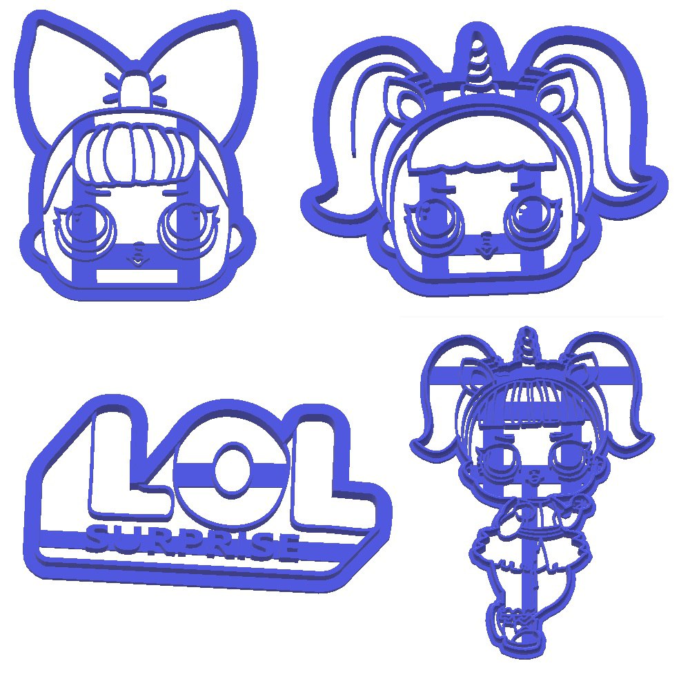 Doll LOL cookie cutter
