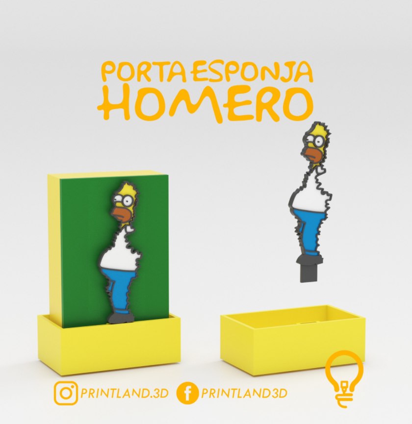 Homer sponge holder