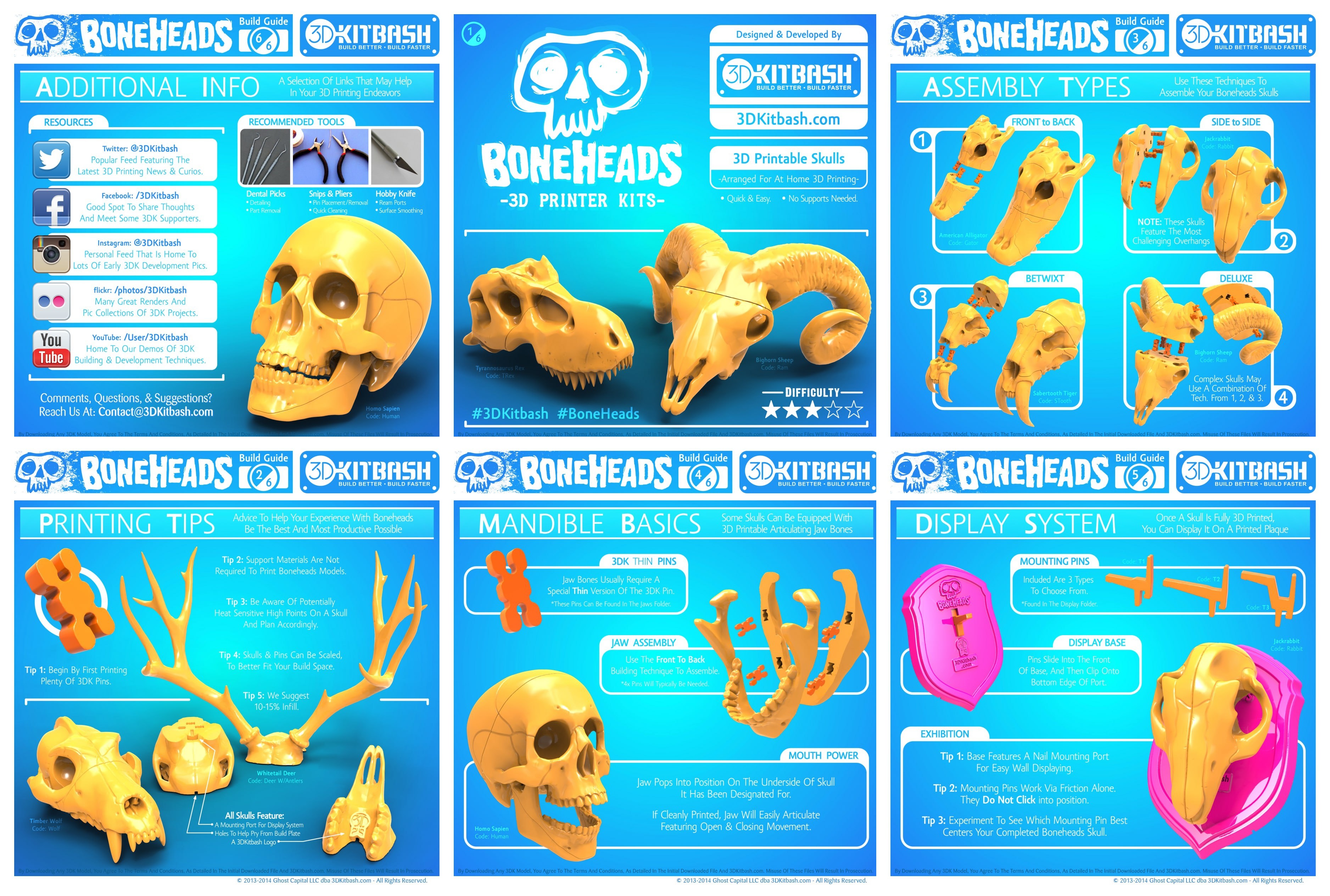 Boneheads Skulls Pack