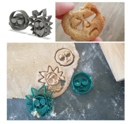 Rick and Morty cookie cutter