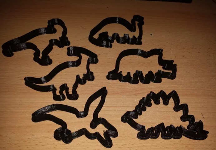 Dinos cookie cutters