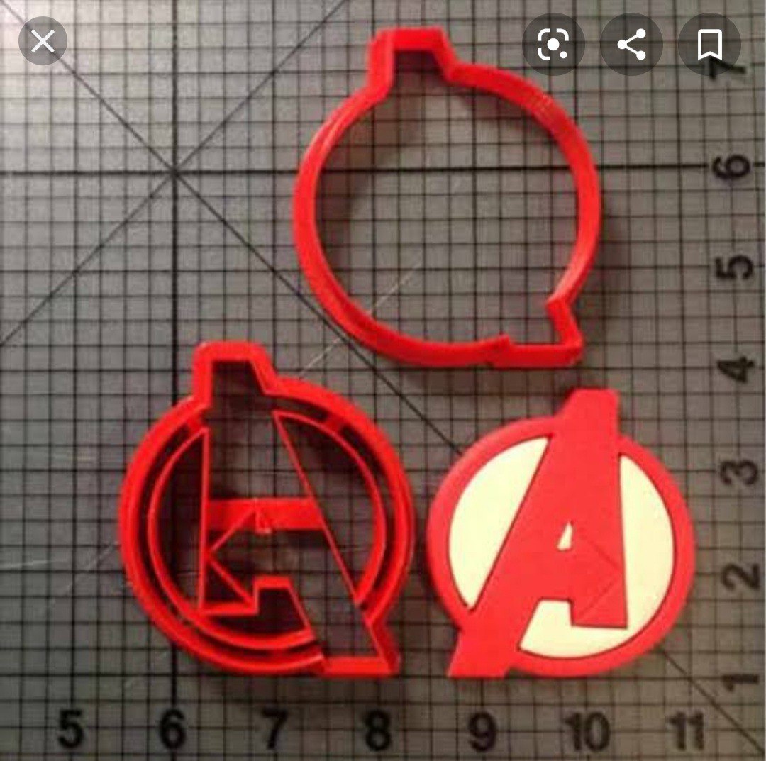 Avengers logo cookie cutter
