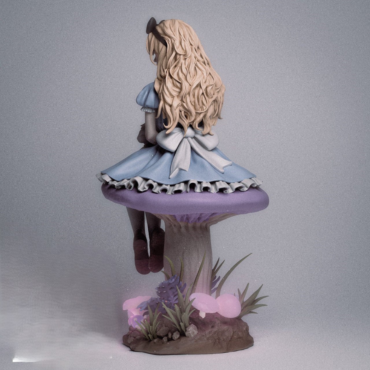Alice Sitting On Mushroom + bust
