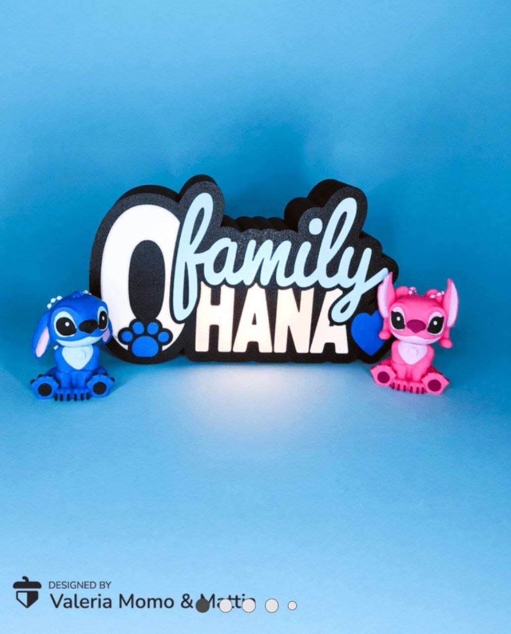 Stitch Ohana Lightbox & Desk Frame