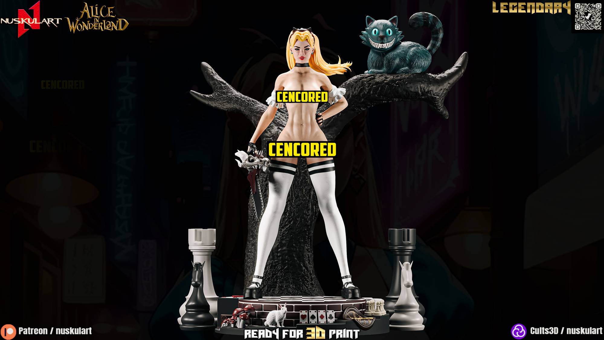 Alice in Wonderland Diorama +NSFW