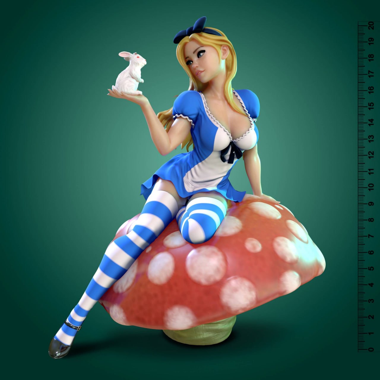 Alice with Rabbit On Hand + NSFW