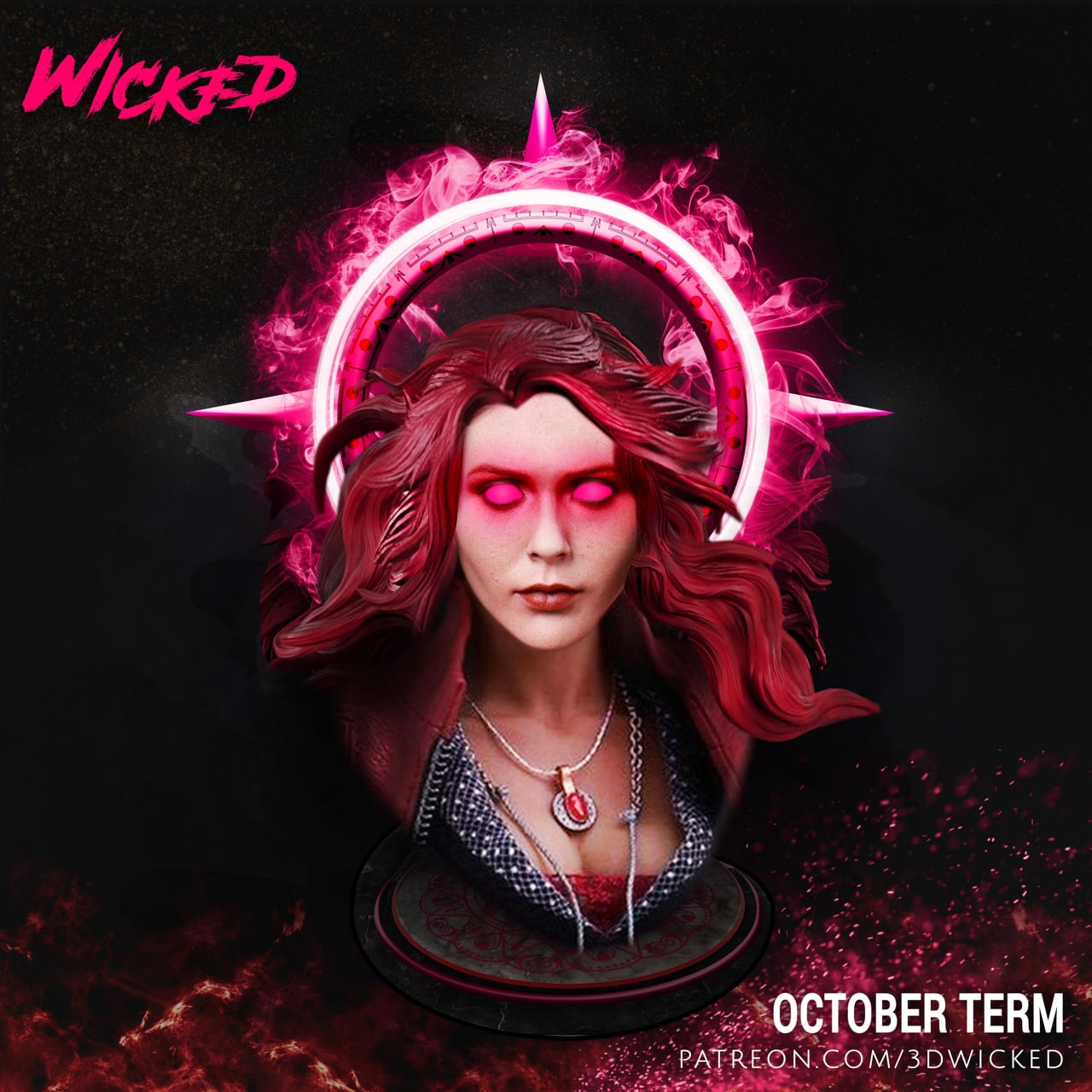 Scarlet Witch Sculpture Wicked3d