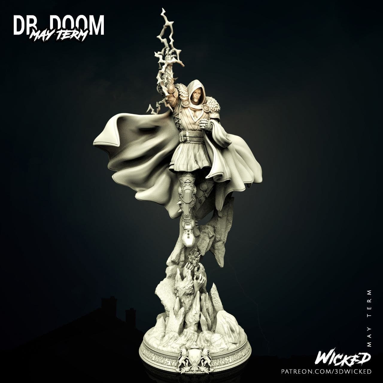 Dr Doom Sculpture