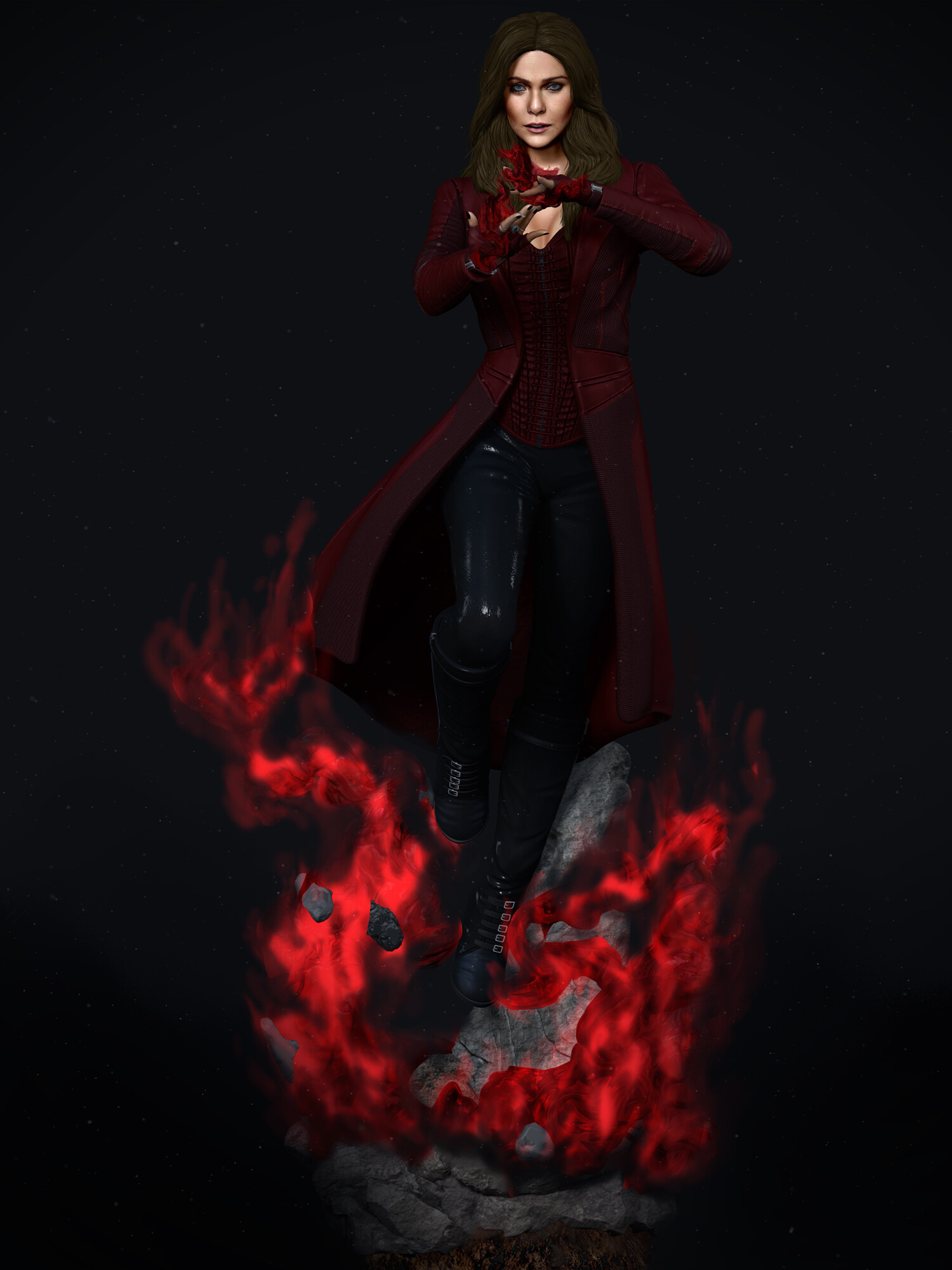 Scarlet witch statue - Artstation
