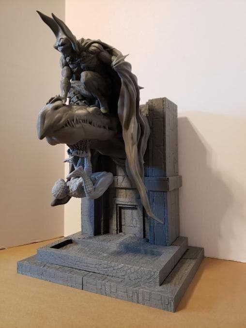 Spawn e Homem Aranha Diorama