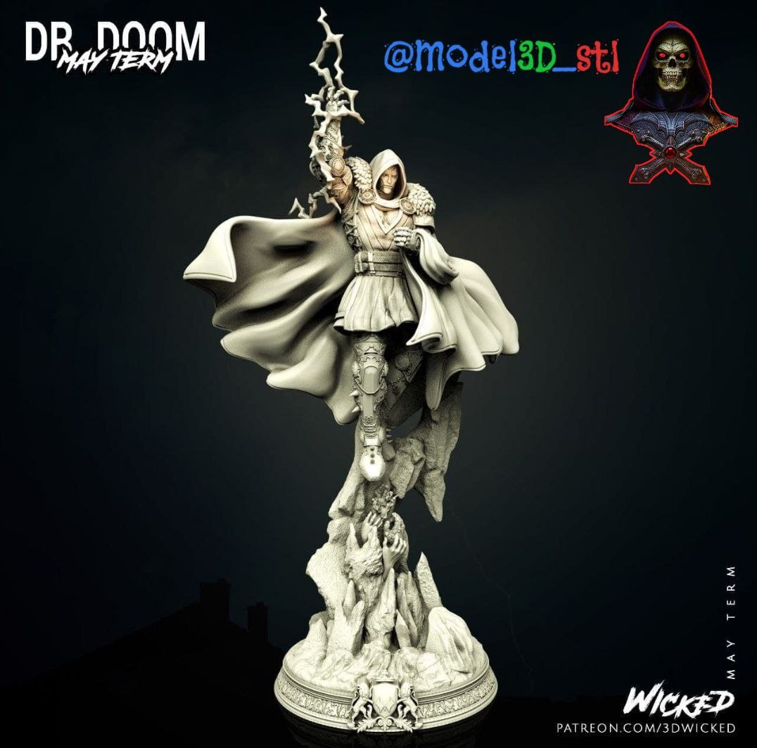 Dr Doom Sculpture Wicked3D