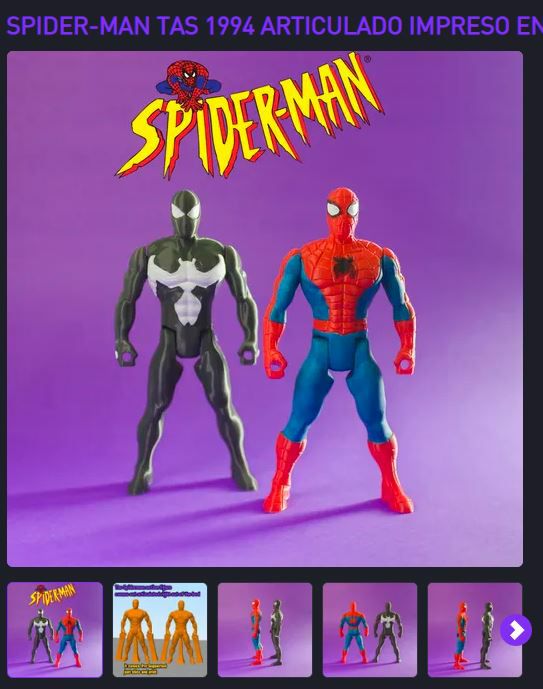 Spider Man Articulado 1994 - Easy to Print