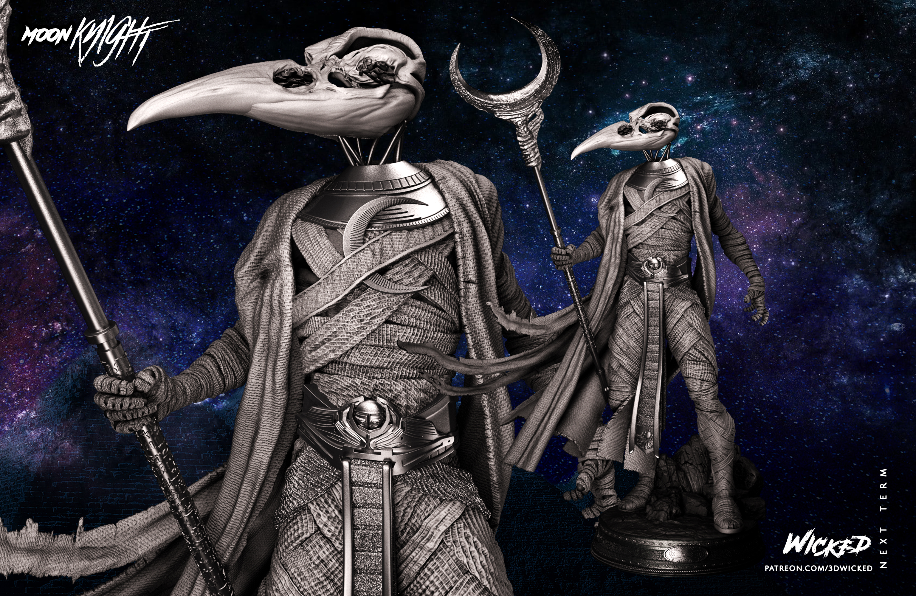 Khonshu Statue - 3DWICKED