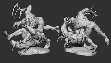 Venom Vs Carnage Diorama