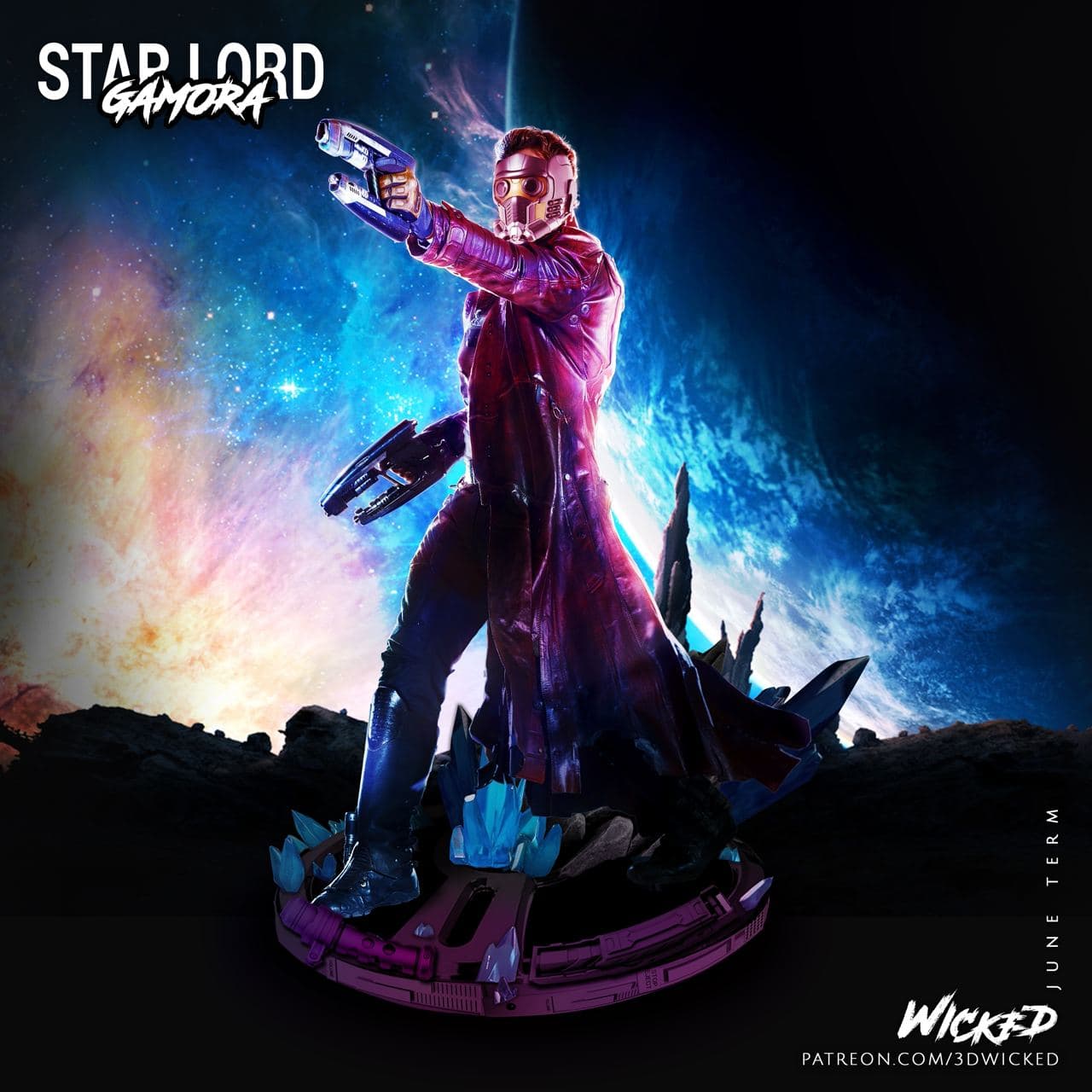 Starlord _ Gamora - Diorama