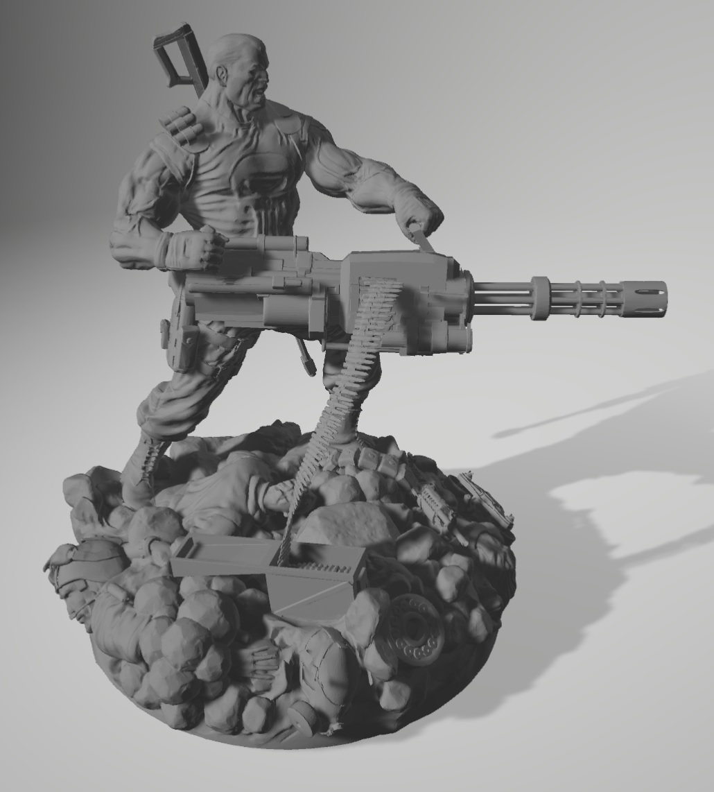 Punisher Diorama Metralhadora