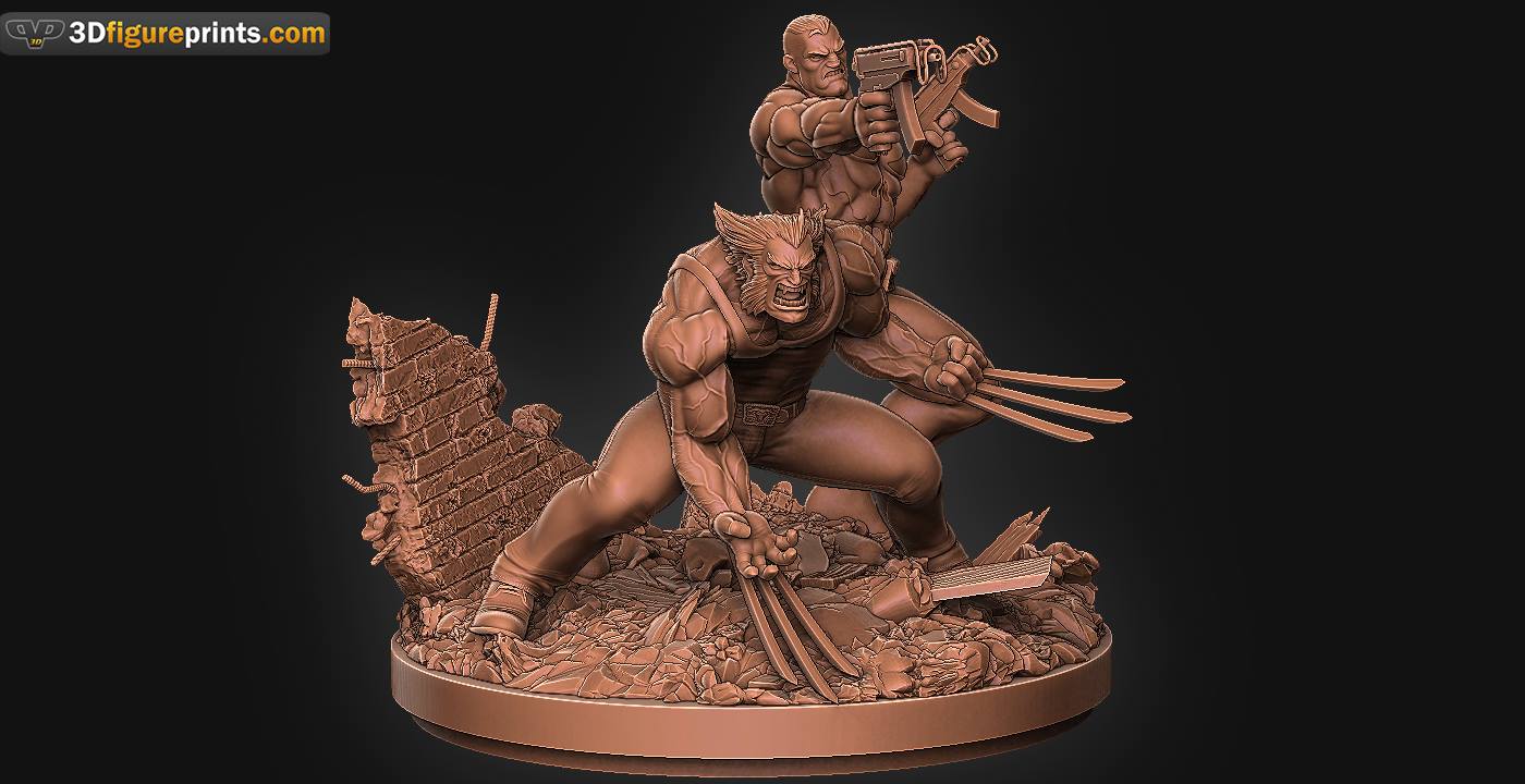 Wolverine _ Punisher Diorama