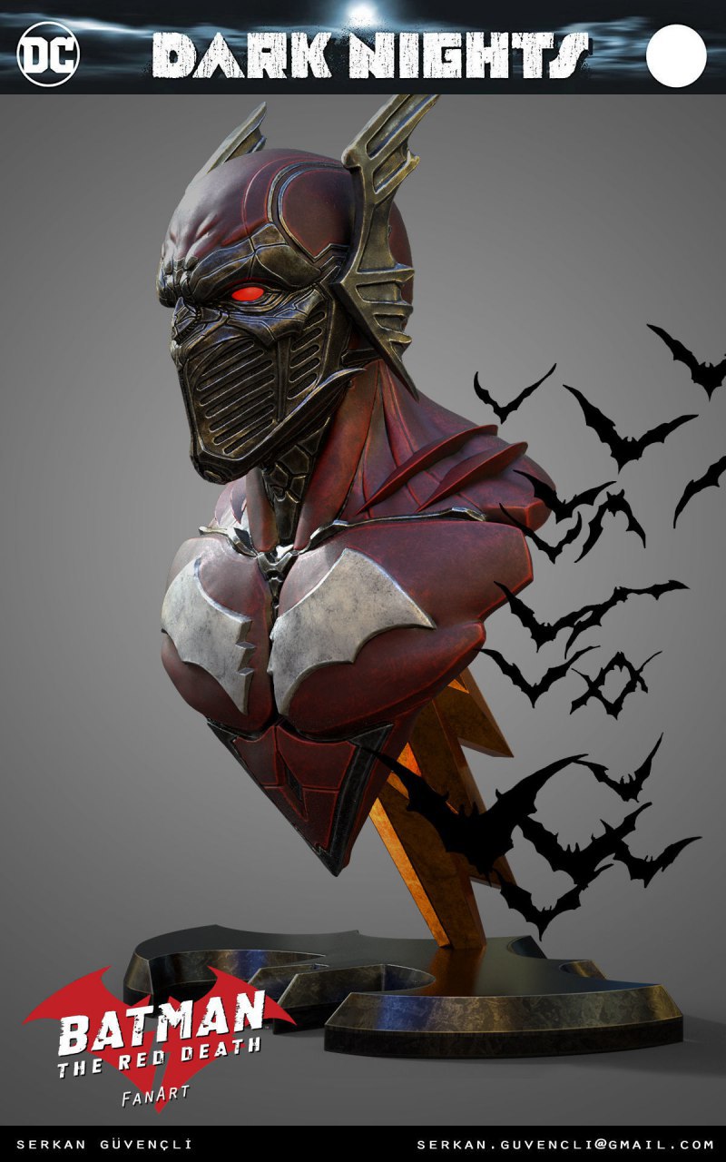 Red Death Bust DC cgtrader