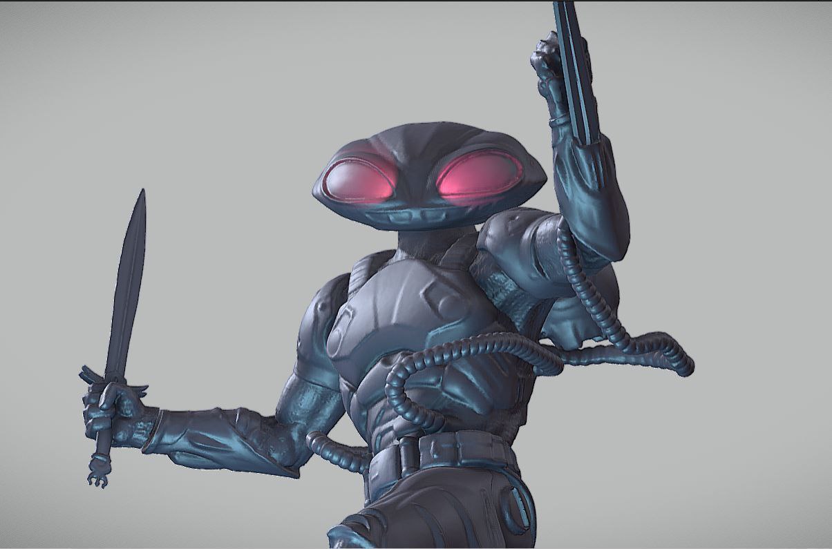 Black Manta Statue DC