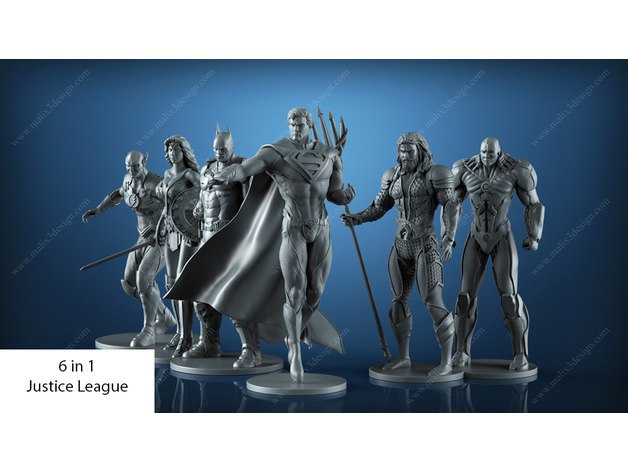 Justice League (6 heroes) - Sanix