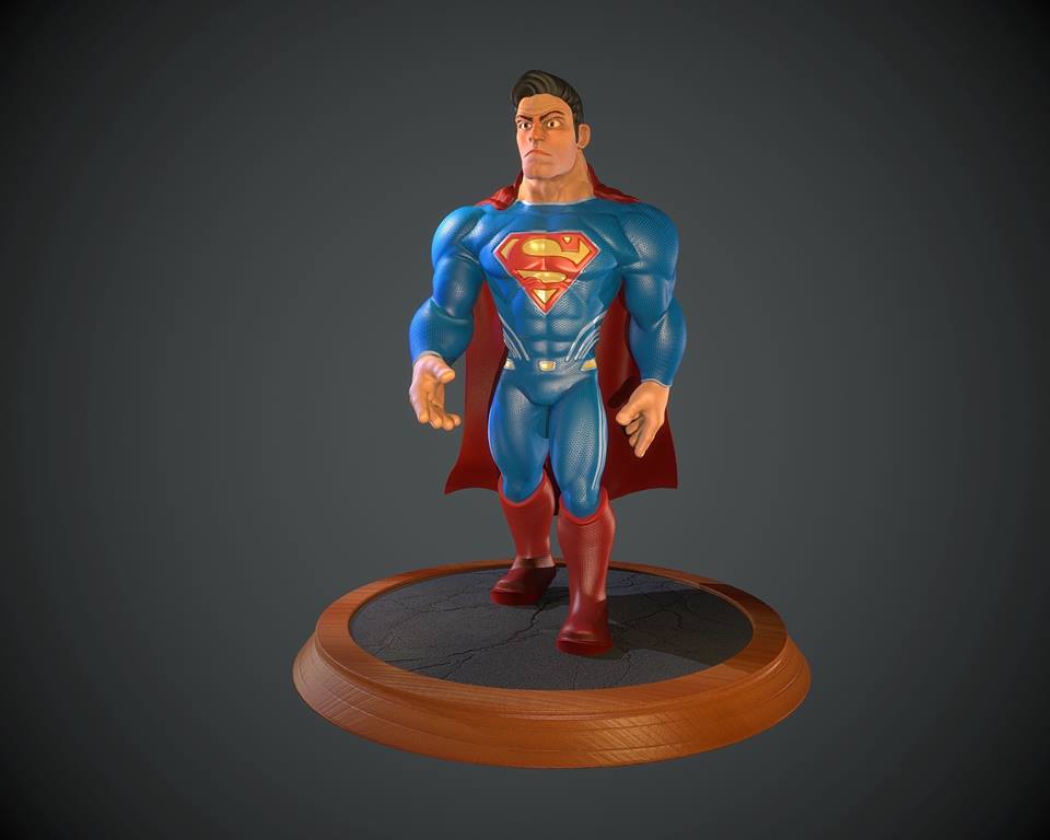 SUPERMAN - FULL FIGURE - CATOON STYLE