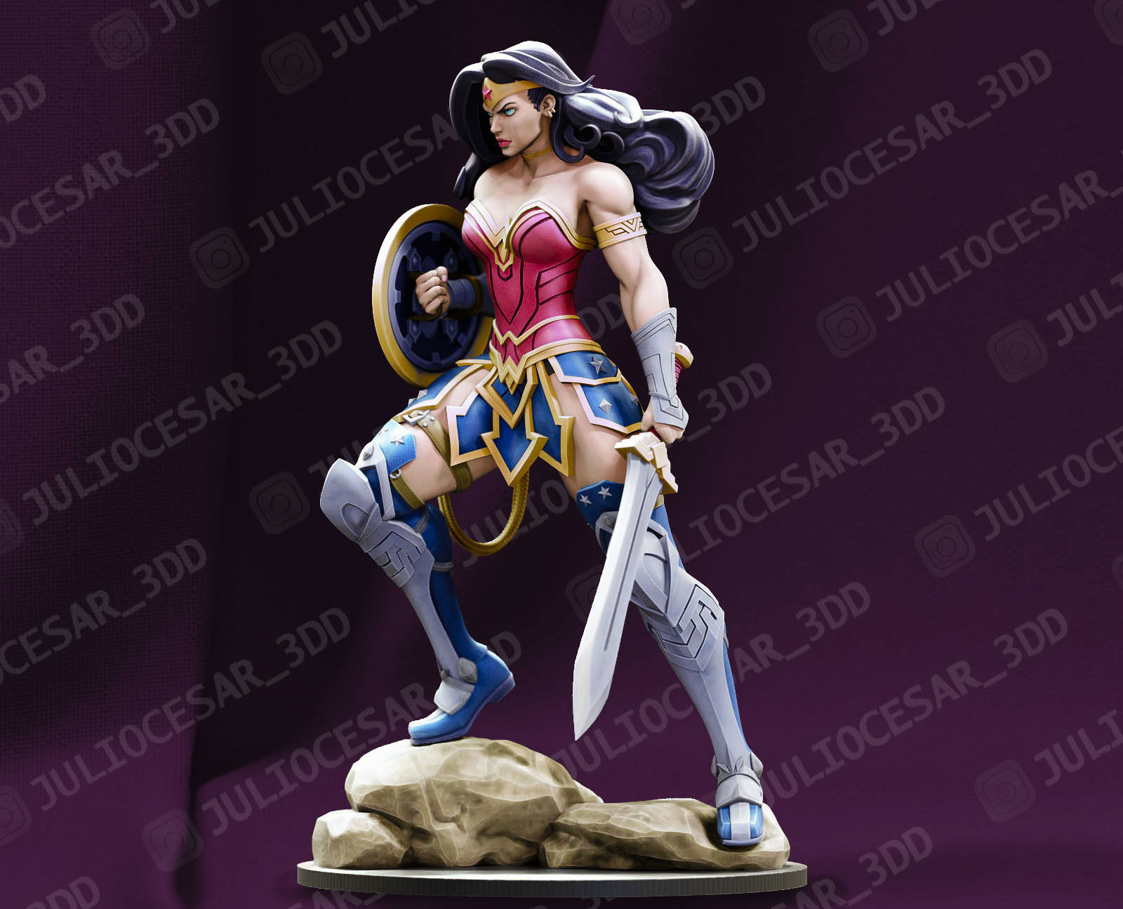 Wonder Woman Fanart cgtrader