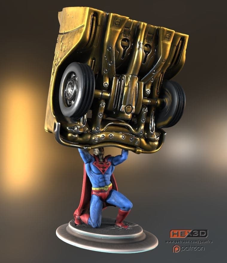 SUPERMAN Sujeta coche
