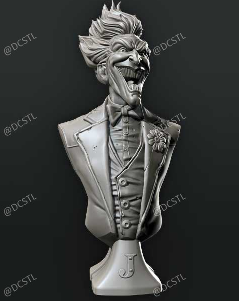 Joker bust -animated