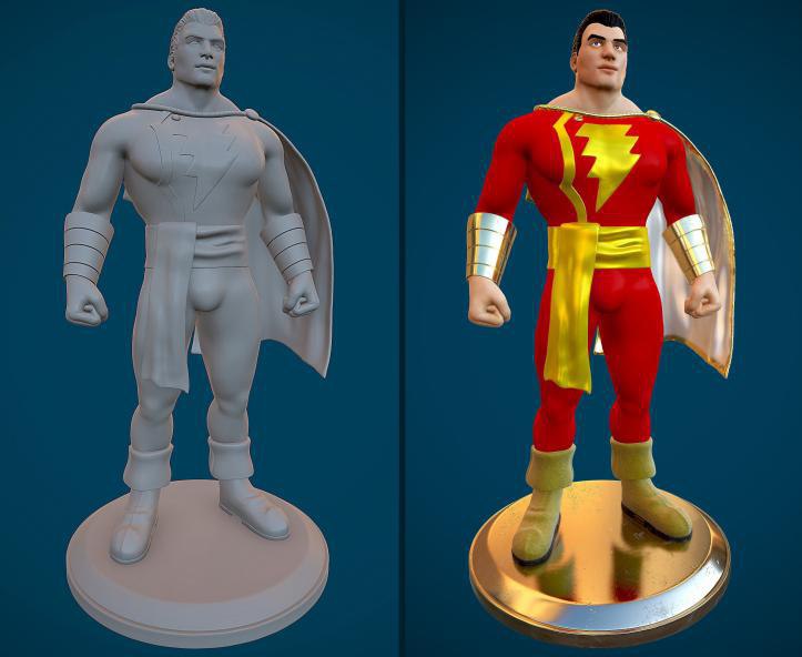 Captain Marvel CGTrader