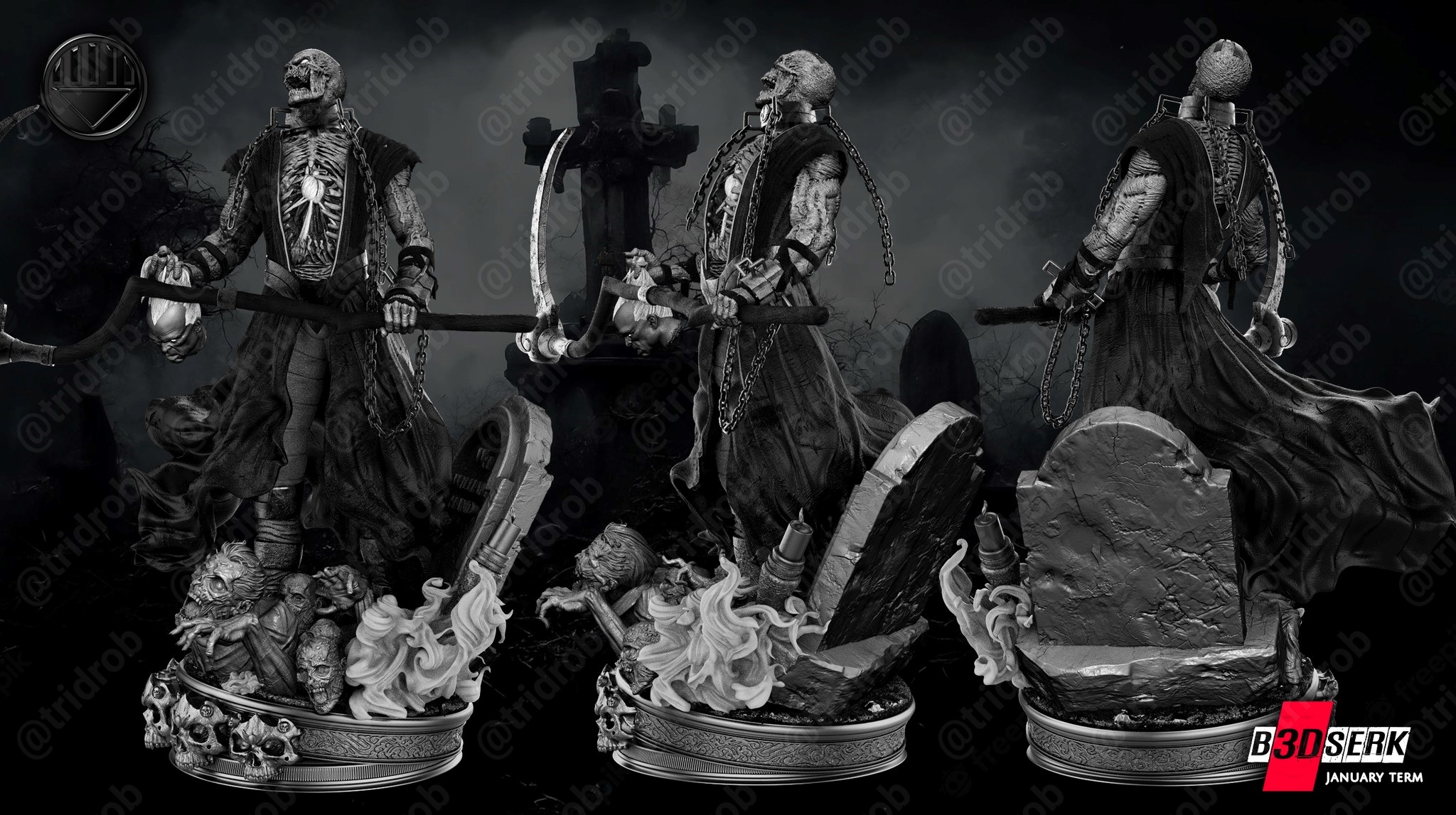 B3DSERK - Nekron Statue