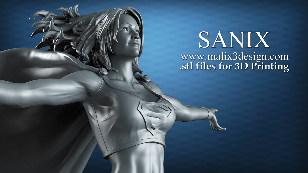 SUPERGIRL stl files - Sanix