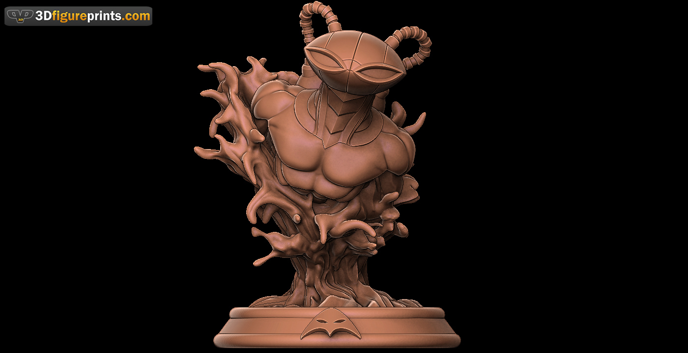 Black Manta Bust final STL