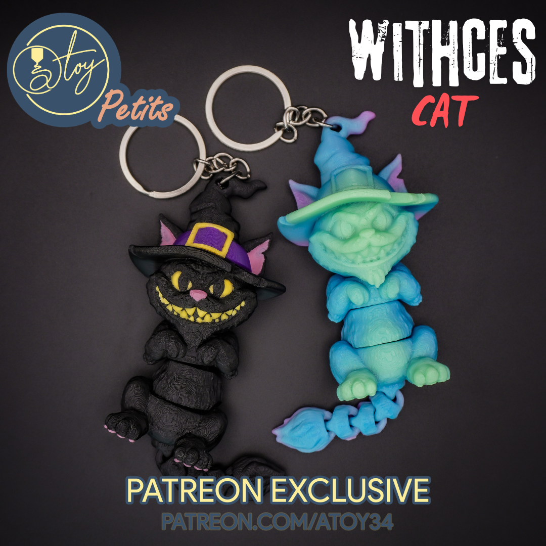 ATOY WITCHES CAT PRINT3DWORLD