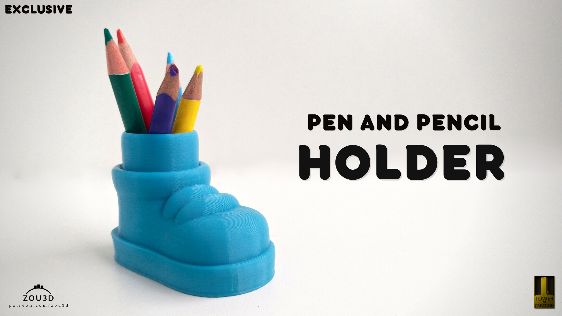 5 SHOE PENCIL HOLDER