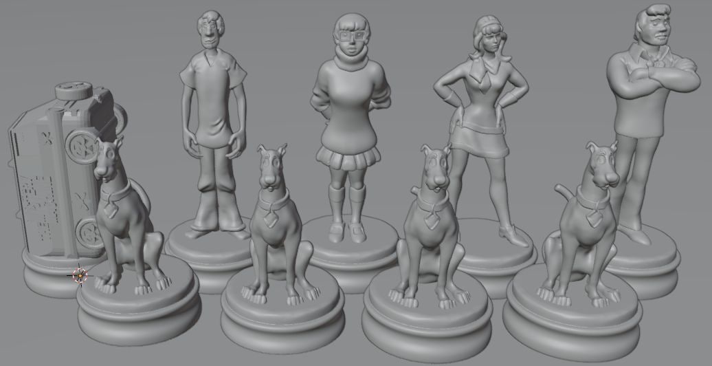 Chess Set - Scooby Doo
